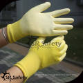 SRSAFETY 13 Gauge nylon pu cubrió guante de la palma / guante de trabajo / guantes de la PU Fabricantes con el surtidor de China, guantes baratos